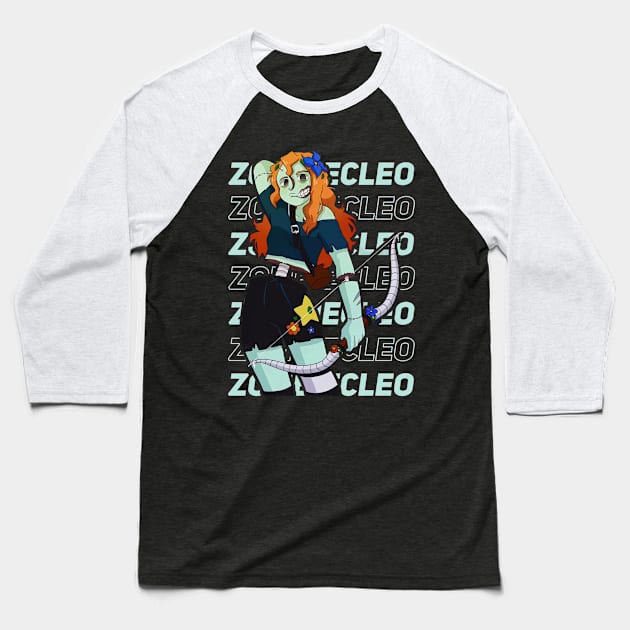 Zombiecleo Baseball T-Shirt by HammiltenJohn